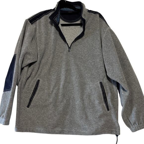 Paul & Shark Other - Paul & Shark Yachting Mens size Large 1/4 Zip Gray Grey Fleece Sweatshirt